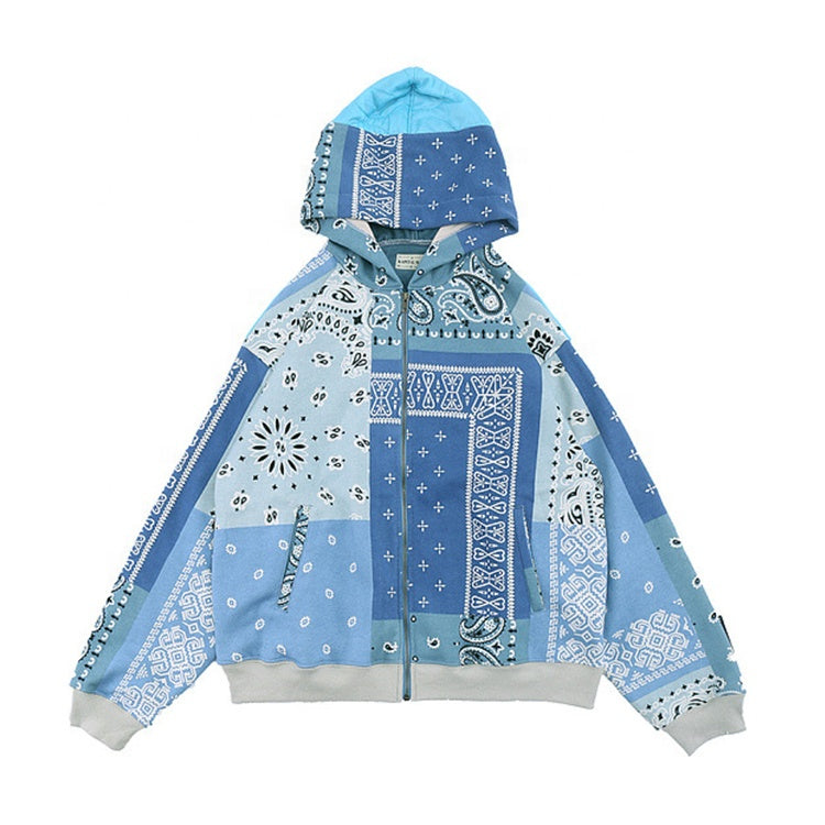 Shady Bandana Zip Up Hoodie