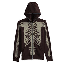 Load image into Gallery viewer, Shady Skeleton Full Zip Hoodie
