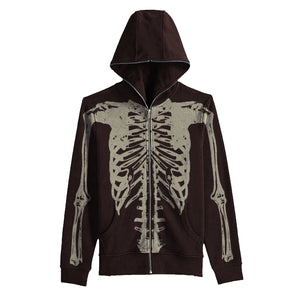 Shady Skeleton Full Zip Hoodie
