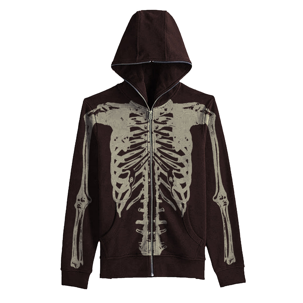 Shady Skeleton Full Zip Hoodie